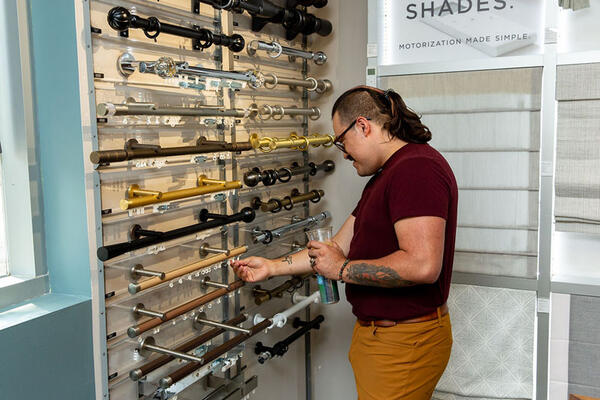 Designers browsed The Shade Store’s hardware selection